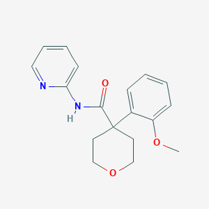 4-(2-methoxyphenyl)-N-(pyridin-2-yl)oxane-4-carboxamide
