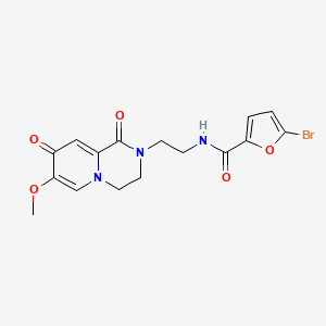 molecular formula C16H16BrN3O5 B6562831 5-bromo-N-(2-{7-methoxy-1,8-dioxo-1H,2H,3H,4H,8H-pyrido[1,2-a]pyrazin-2-yl}ethyl)furan-2-carboxamide CAS No. 1091099-40-9