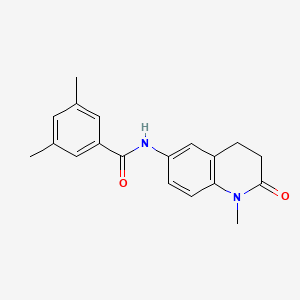 molecular formula C19H20N2O2 B6563354 3,5-dimethyl-N-(1-methyl-2-oxo-1,2,3,4-tetrahydroquinolin-6-yl)benzamide CAS No. 922130-50-5