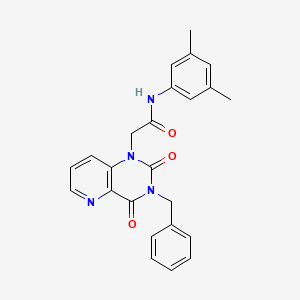 molecular formula C24H22N4O3 B6563422 2-{3-benzyl-2,4-dioxo-1H,2H,3H,4H-pyrido[3,2-d]pyrimidin-1-yl}-N-(3,5-dimethylphenyl)acetamide CAS No. 921573-48-0