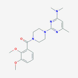 molecular formula C20H27N5O3 B6564005 2-[4-(2,3-dimethoxybenzoyl)piperazin-1-yl]-N,N,6-trimethylpyrimidin-4-amine CAS No. 946212-66-4