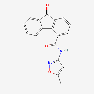 molecular formula C18H12N2O3 B6564351 N-(5-methyl-1,2-oxazol-3-yl)-9-oxo-9H-fluorene-4-carboxamide CAS No. 1021212-74-7