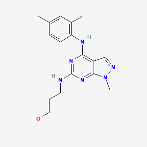 molecular formula C18H24N6O B6564486 N4-(2,4-dimethylphenyl)-N6-(3-methoxypropyl)-1-methyl-1H-pyrazolo[3,4-d]pyrimidine-4,6-diamine CAS No. 887466-96-8