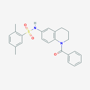 molecular formula C24H24N2O3S B6564787 N-(1-benzoyl-1,2,3,4-tetrahydroquinolin-6-yl)-2,5-dimethylbenzene-1-sulfonamide CAS No. 946380-99-0