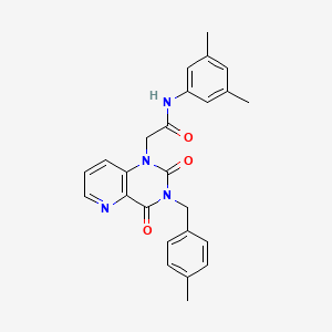 molecular formula C25H24N4O3 B6565159 N-(3,5-dimethylphenyl)-2-{3-[(4-methylphenyl)methyl]-2,4-dioxo-1H,2H,3H,4H-pyrido[3,2-d]pyrimidin-1-yl}acetamide CAS No. 921776-08-1