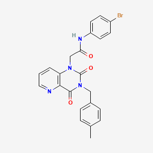 molecular formula C23H19BrN4O3 B6565166 N-(4-bromophenyl)-2-{3-[(4-methylphenyl)methyl]-2,4-dioxo-1H,2H,3H,4H-pyrido[3,2-d]pyrimidin-1-yl}acetamide CAS No. 921841-86-3