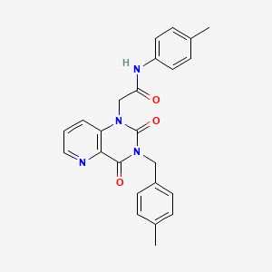 molecular formula C24H22N4O3 B6565174 N-(4-methylphenyl)-2-{3-[(4-methylphenyl)methyl]-2,4-dioxo-1H,2H,3H,4H-pyrido[3,2-d]pyrimidin-1-yl}acetamide CAS No. 921776-04-7