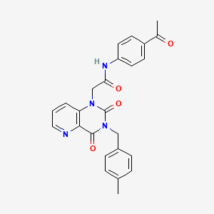 N-(4-acetylphenyl)-2-{3-[(4-methylphenyl)methyl]-2,4-dioxo-1H,2H,3H,4H-pyrido[3,2-d]pyrimidin-1-yl}acetamide