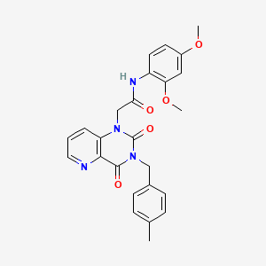 molecular formula C25H24N4O5 B6565226 N-(2,4-dimethoxyphenyl)-2-{3-[(4-methylphenyl)methyl]-2,4-dioxo-1H,2H,3H,4H-pyrido[3,2-d]pyrimidin-1-yl}acetamide CAS No. 921776-20-7