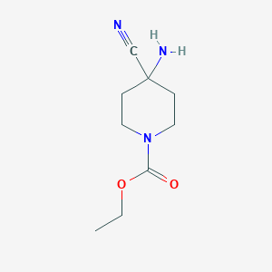 Ethyl 4-amino-4-cyanopiperidine-1-carboxylate
