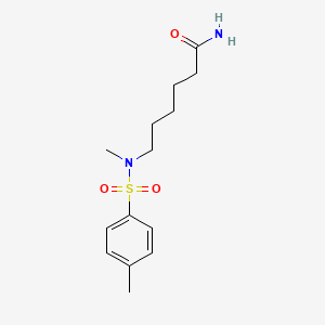 molecular formula C14H22N2O3S B6565463 6-(N-methyl4-methylbenzenesulfonamido)hexanamide CAS No. 1021211-38-0