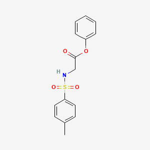 molecular formula C15H15NO4S B6565553 phenyl 2-(4-methylbenzenesulfonamido)acetate CAS No. 518359-51-8