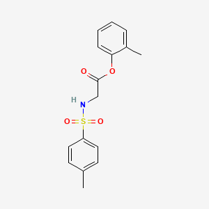 molecular formula C16H17NO4S B6565562 2-methylphenyl 2-(4-methylbenzenesulfonamido)acetate CAS No. 1021208-53-6