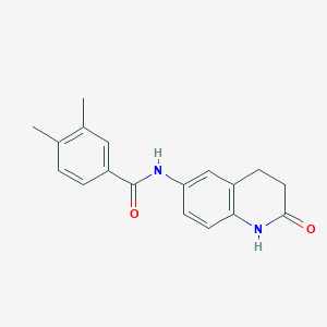 3,4-dimethyl-N-(2-oxo-1,2,3,4-tetrahydroquinolin-6-yl)benzamide