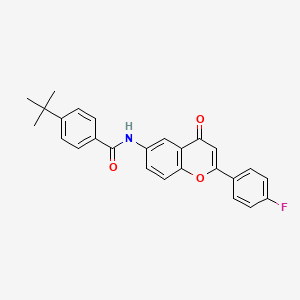 molecular formula C26H22FNO3 B6566291 4-tert-butyl-N-[2-(4-fluorophenyl)-4-oxo-4H-chromen-6-yl]benzamide CAS No. 921785-49-1
