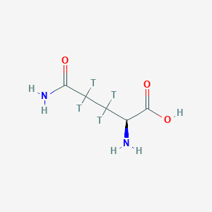 (2S)-2,5-Diamino-5-oxo-3,3,4,4-tetratritiopentanoic acid