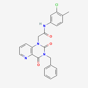 molecular formula C23H19ClN4O3 B6566729 2-{3-benzyl-2,4-dioxo-1H,2H,3H,4H-pyrido[3,2-d]pyrimidin-1-yl}-N-(3-chloro-4-methylphenyl)acetamide CAS No. 921575-11-3
