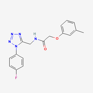 molecular formula C17H16FN5O2 B6567123 N-{[1-(4-fluorophenyl)-1H-1,2,3,4-tetrazol-5-yl]methyl}-2-(3-methylphenoxy)acetamide CAS No. 946360-91-4