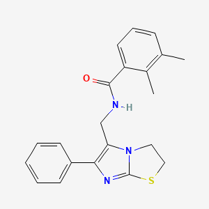 molecular formula C21H21N3OS B6567169 2,3-dimethyl-N-({6-phenyl-2H,3H-imidazo[2,1-b][1,3]thiazol-5-yl}methyl)benzamide CAS No. 946353-90-8
