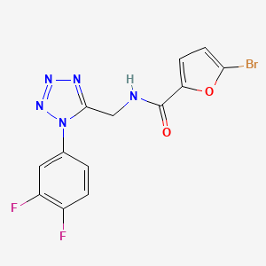 molecular formula C13H8BrF2N5O2 B6567888 5-bromo-N-{[1-(3,4-difluorophenyl)-1H-1,2,3,4-tetrazol-5-yl]methyl}furan-2-carboxamide CAS No. 946276-98-8