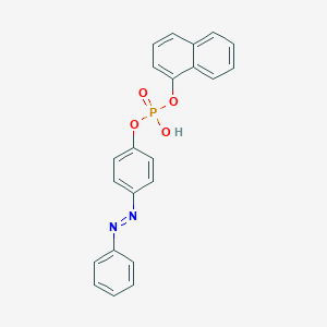molecular formula C22H17N2O4P B065685 1-Naphthyl 4-phenylazophenyl phosphate CAS No. 195455-91-5