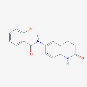 molecular formula C16H13BrN2O2 B6568752 2-bromo-N-(2-oxo-1,2,3,4-tetrahydroquinolin-6-yl)benzamide CAS No. 922000-23-5