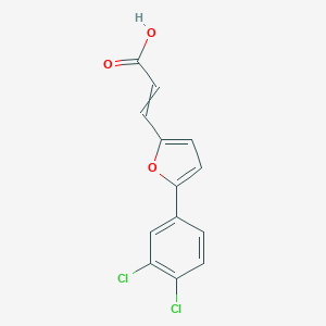 molecular formula C13H8Cl2O3 B065689 (2e)-3-[5-(3,4-Dichlorophenyl)-2-furyl]acrylic acid CAS No. 188438-05-3