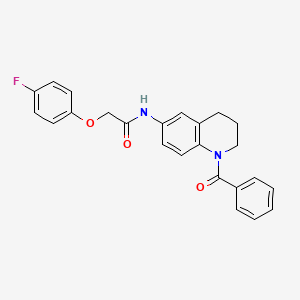 molecular formula C24H21FN2O3 B6569094 N-(1-benzoyl-1,2,3,4-tetrahydroquinolin-6-yl)-2-(4-fluorophenoxy)acetamide CAS No. 946368-13-4