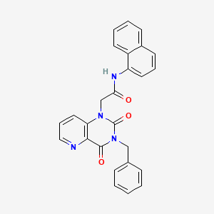 2-{3-benzyl-2,4-dioxo-1H,2H,3H,4H-pyrido[3,2-d]pyrimidin-1-yl}-N-(naphthalen-1-yl)acetamide