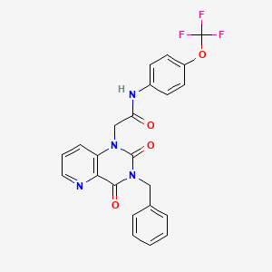 molecular formula C23H17F3N4O4 B6569430 2-{3-benzyl-2,4-dioxo-1H,2H,3H,4H-pyrido[3,2-d]pyrimidin-1-yl}-N-[4-(trifluoromethoxy)phenyl]acetamide CAS No. 921573-88-8
