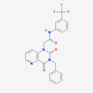 2-{3-benzyl-2,4-dioxo-1H,2H,3H,4H-pyrido[3,2-d]pyrimidin-1-yl}-N-[3-(trifluoromethyl)phenyl]acetamide