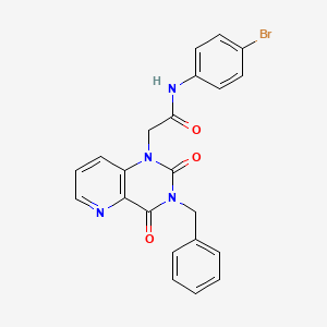 molecular formula C22H17BrN4O3 B6569452 2-{3-benzyl-2,4-dioxo-1H,2H,3H,4H-pyrido[3,2-d]pyrimidin-1-yl}-N-(4-bromophenyl)acetamide CAS No. 921828-82-2