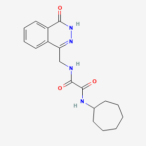 N'-cycloheptyl-N-[(4-oxo-3,4-dihydrophthalazin-1-yl)methyl]ethanediamide
