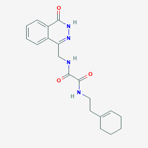 molecular formula C19H22N4O3 B6569883 N'-[2-(cyclohex-1-en-1-yl)ethyl]-N-[(4-oxo-3,4-dihydrophthalazin-1-yl)methyl]ethanediamide CAS No. 946220-07-1