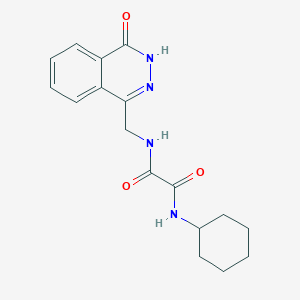 N'-cyclohexyl-N-[(4-oxo-3,4-dihydrophthalazin-1-yl)methyl]ethanediamide