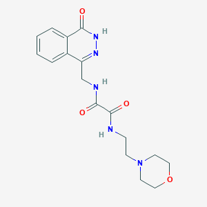 molecular formula C17H21N5O4 B6569898 N'-[2-(morpholin-4-yl)ethyl]-N-[(4-oxo-3,4-dihydrophthalazin-1-yl)methyl]ethanediamide CAS No. 946220-03-7