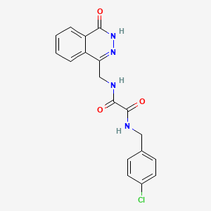 N'-[(4-chlorophenyl)methyl]-N-[(4-oxo-3,4-dihydrophthalazin-1-yl)methyl]ethanediamide