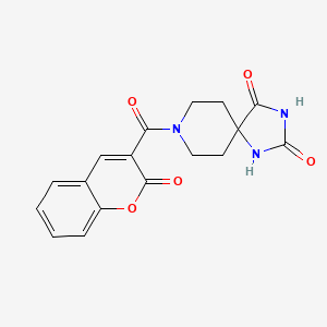 molecular formula C17H15N3O5 B6569907 8-(2-oxo-2H-chromene-3-carbonyl)-1,3,8-triazaspiro[4.5]decane-2,4-dione CAS No. 1021210-39-8