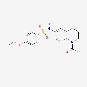4-ethoxy-N-(1-propanoyl-1,2,3,4-tetrahydroquinolin-6-yl)benzene-1-sulfonamide