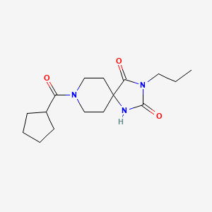 8-cyclopentanecarbonyl-3-propyl-1,3,8-triazaspiro[4.5]decane-2,4-dione
