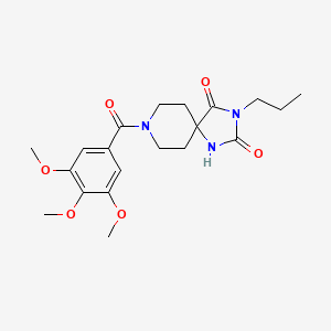 3-propyl-8-(3,4,5-trimethoxybenzoyl)-1,3,8-triazaspiro[4.5]decane-2,4-dione