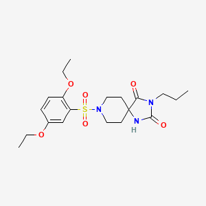 8-(2,5-diethoxybenzenesulfonyl)-3-propyl-1,3,8-triazaspiro[4.5]decane-2,4-dione