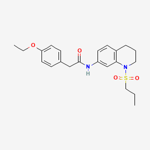 2-(4-ethoxyphenyl)-N-[1-(propane-1-sulfonyl)-1,2,3,4-tetrahydroquinolin-7-yl]acetamide
