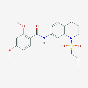 2,4-dimethoxy-N-[1-(propane-1-sulfonyl)-1,2,3,4-tetrahydroquinolin-7-yl]benzamide