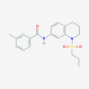 3-methyl-N-[1-(propane-1-sulfonyl)-1,2,3,4-tetrahydroquinolin-7-yl]benzamide