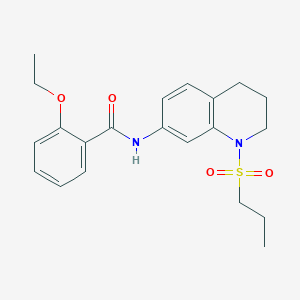 2-ethoxy-N-[1-(propane-1-sulfonyl)-1,2,3,4-tetrahydroquinolin-7-yl]benzamide
