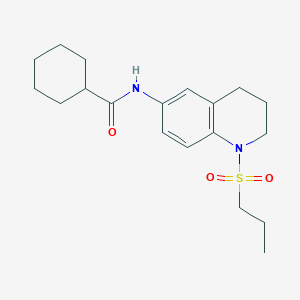 N-[1-(propane-1-sulfonyl)-1,2,3,4-tetrahydroquinolin-6-yl]cyclohexanecarboxamide