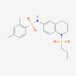 molecular formula C20H26N2O4S2 B6571710 2,4-dimethyl-N-[1-(propane-1-sulfonyl)-1,2,3,4-tetrahydroquinolin-6-yl]benzene-1-sulfonamide CAS No. 946284-17-9