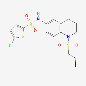 5-chloro-N-[1-(propane-1-sulfonyl)-1,2,3,4-tetrahydroquinolin-6-yl]thiophene-2-sulfonamide