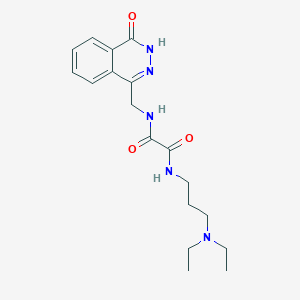 molecular formula C18H25N5O3 B6571782 N-[3-(diethylamino)propyl]-N'-[(4-oxo-3,4-dihydrophthalazin-1-yl)methyl]ethanediamide CAS No. 946298-38-0